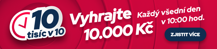 Vyhrávejte 10.000 Kč každý všední den v 10:00 hod.!